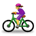 🚴‍♀️ woman biking display on Samsung